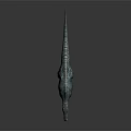Lifelike Dinosaur Figure With Blue Spotted Textured Skin In Standing Posture On Dark Surface