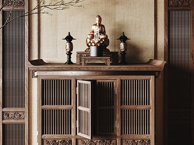 Chinese-style Shrine Buddhist Table Sacred Table Buddhist Cabinet Sacred Fire Table Entrance Side Cabinet model