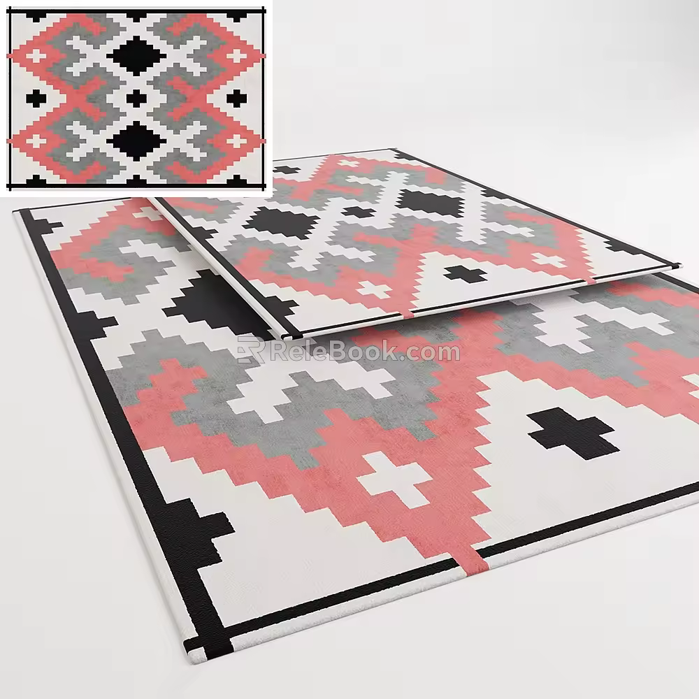 square carpet 3d model