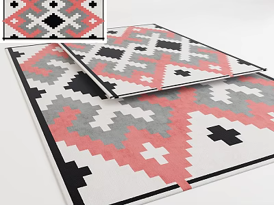square carpet 3d model