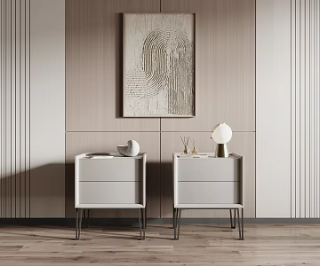 Modern bedside table 3d model