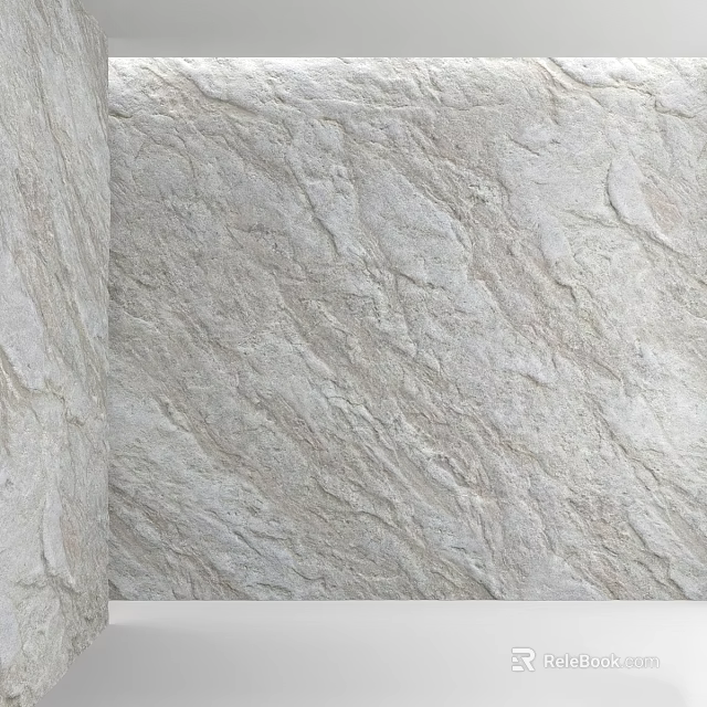 Natural Stone Components With Modern Textured Surface For Interior Decoration 3d model 