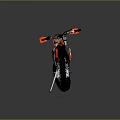 Red and White Dirt Motorcycle With Sporty Design Black Seat And Silver Exhaust