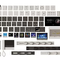 Modern Smart Switch Panels with Various Designs Colors and Digital Displays for Home Office Use