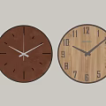 modern wall clock combination clock wall clock 3d model
