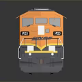 Yellow And Black Freight Locomotive Model With 4149 Number And Detailed Design