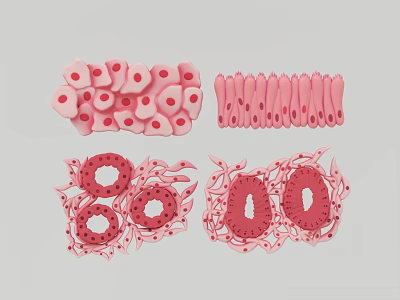 Medical Device Featuring Detailed 3D Biological Cell Structure Models For Anatomical Study 3d model