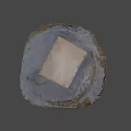 Game Movie Monster Character With Gray Skin Red Tentacles Red Spots Standing On Tree Stump