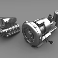 Industrial Equipment With Electric Motor Metal Pump And Mechanical Drive Components