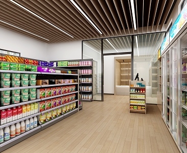 Modern Convenience Store 3d model