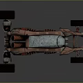 Off Road Buggy With Large Tires And Streamlined Metal Body Design