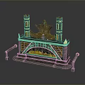 Ornate Throne Inspired Decorative Fireplace With Flames Golden Accents And Side Columns