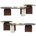 Modern Living Room Light Luxury Coffee Table Coffee Table Combination Coffee Table 3d model