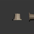 Three Different Gothic Arched Building Windows And Doorways With Stone Decorative Designs