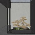 New Chinese style landscape sketch indoor landscape sketch dry landscape plants 3d model