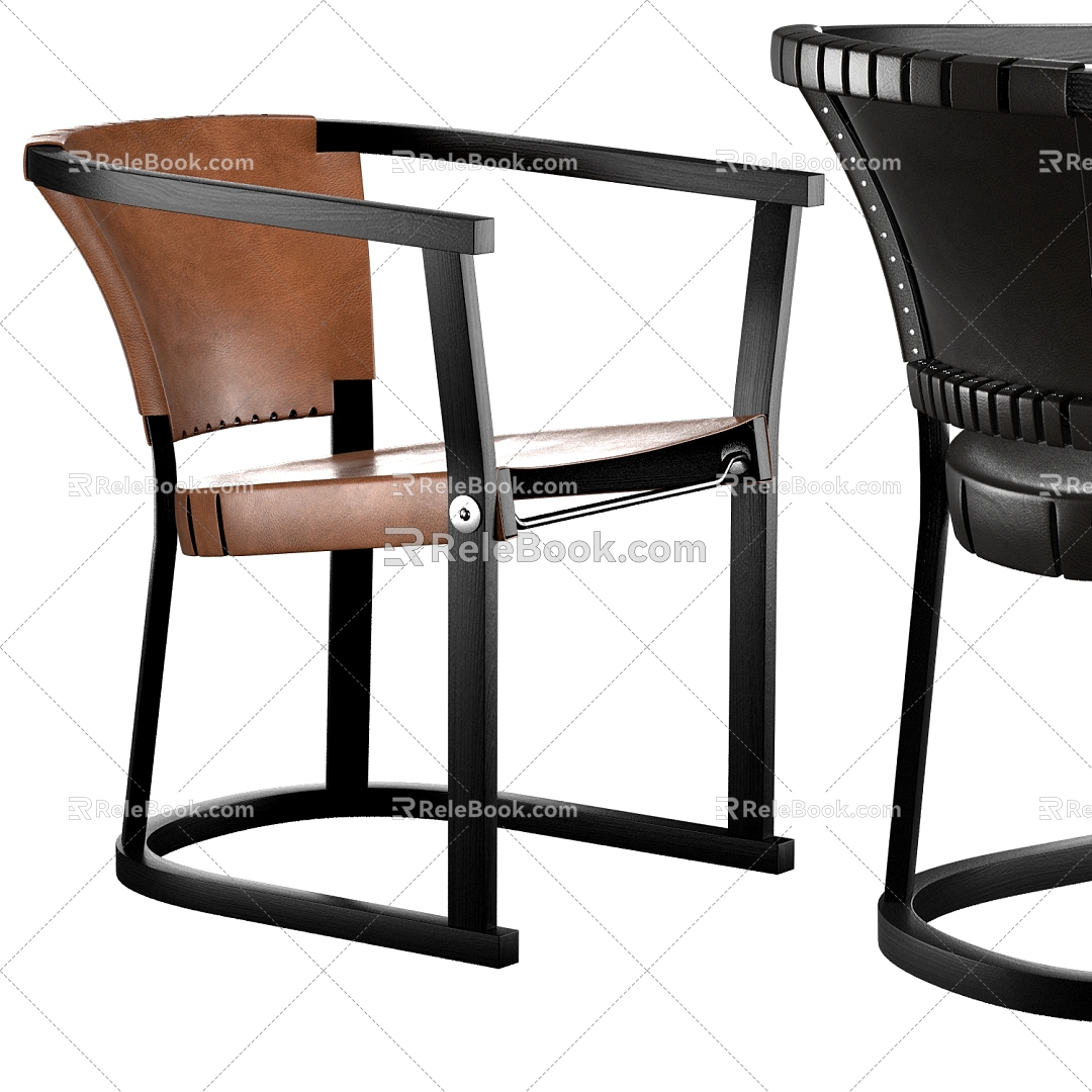 Modern single armchair 3d model