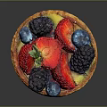 Commercial Baking Equipment For Crafting Fresh Fruit Tarts With Mixed Berries And Mango