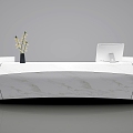 Modern Fashion Light Luxury Desk Desk 3d model