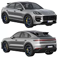 Silver SUV Cars With Blue Wheel Accents And Modern Exterior