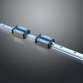 Durable Linear Guide Rail System With Two Metal Sliders And Smooth Track