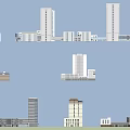 Modern Architectural Models Showcasing Various Urban Building Designs And Structures