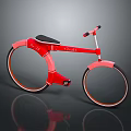 Red Zetta Bicycle Featuring Modern Unique Design Black Seat And Stylish Wheels