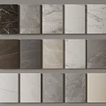 Various Textured Wall Panels With Marble Stone Patterns And Neutral Colors For Interior Decor 3d model