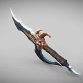 Big Sword Big Sword Hand-painted Big Sword Cartoon Big Sword Dragon Slayer Big Sword Magic Big Sword Magic Big Sword Magic Dragon Big Sword Low Face Number Low Model Simple Model Style 3d model