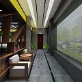 Modern Auto Detailing Shop Interior With Display Cars And Lighting Fixtures