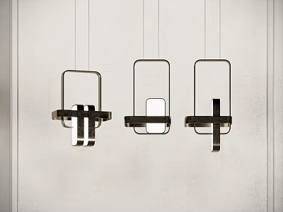 Small Chandelier Light Luxury Chandelier Decoration Bedside Chandelier Bar Table Chandelier 3d model