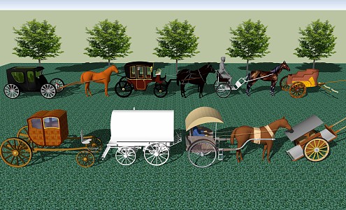 New Chinese Style Carriage Pumpkin Carriage 3d model