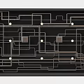 Modern Ceiling Design With Geometric Lines And Recessed Lights For Contemporary Spaces
