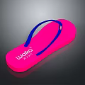 Pink Walko Flip Flops Featuring Blue Straps For Comfortable Daily Wear