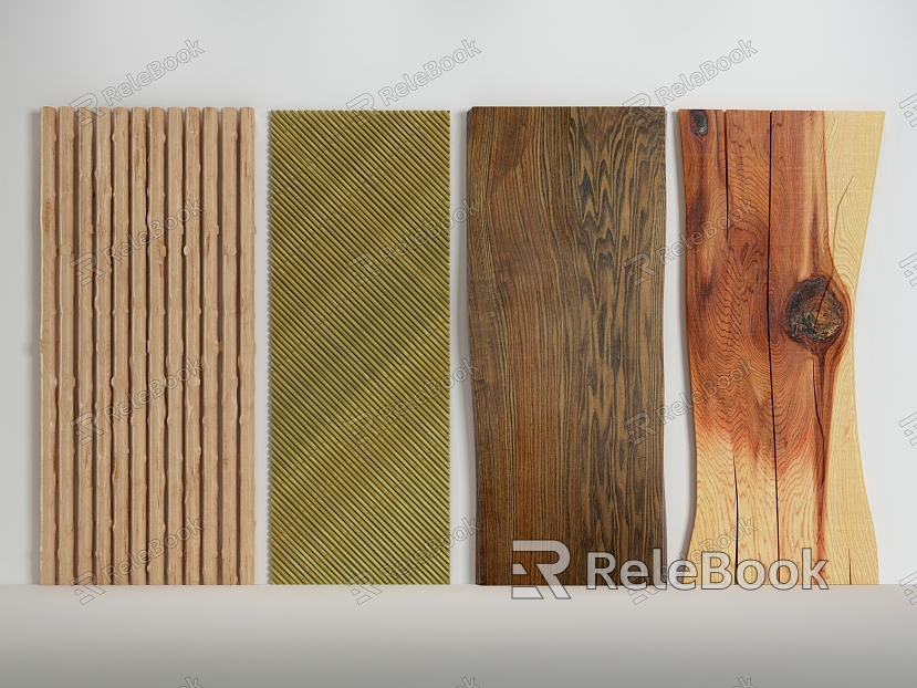 Modern Wood Decorative Plank model