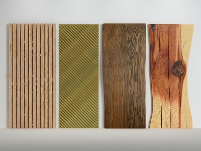 Modern Wood Decorative Plank 3d model