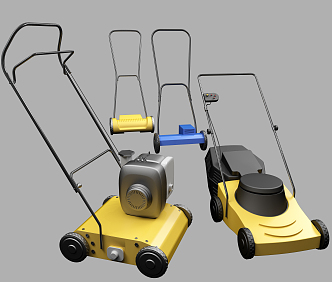 modern lawn mower 3d model