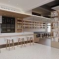 Modern Library Bookstore 3d model