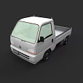 White Honda Small Truck Featuring Open Bed And Single Cab Design 3d model