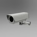 Projection Monitoring Outdoor Surveillance Camera With Security Metal Bracket Gray Housing And Lens