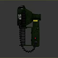 Green Radar Detection Instrument Featuring Fan Shaped Display Screen Knobs And Chain