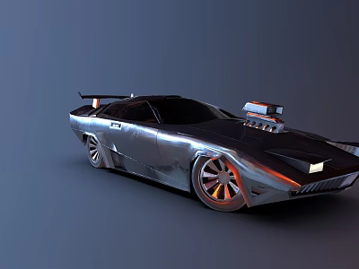 Cyberpunk Cars 3d model