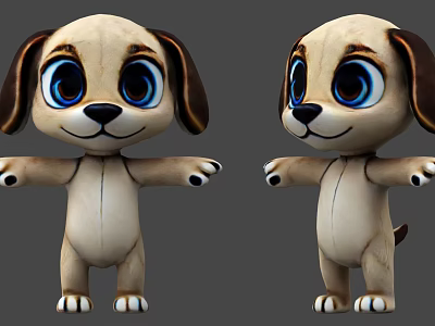 Cartoon puppy game puppy anthropomorphic puppy puppy puppy toy dog cartoon puppy game puppy anthropomorphic puppy puppy puppy puppy puppy toy 3d model