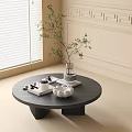 Modern round coffee table 3d model
