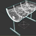Rusted Metal Outdoor Fire Pit With Curved Edges And Stand Base Design