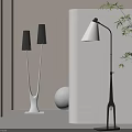 Modern Interior Lighting Design With Floor Lamps And Decorative Elements 3d model