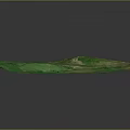 Aerial View Of Scenic Green Mountain Landscape With Rolling Hills And Natural Paths