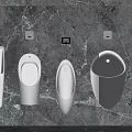 Modern urinal 3d model