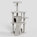 Multi Level Cat Tree With Platforms Cave Scratching Post And Hanging Toy