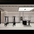 Modern Designer Brand Collection Boutique With Stylish Window Displays And Mannequins