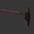 Sharp Axe With Wooden Handle And Metal Blade As Traditional Weapon